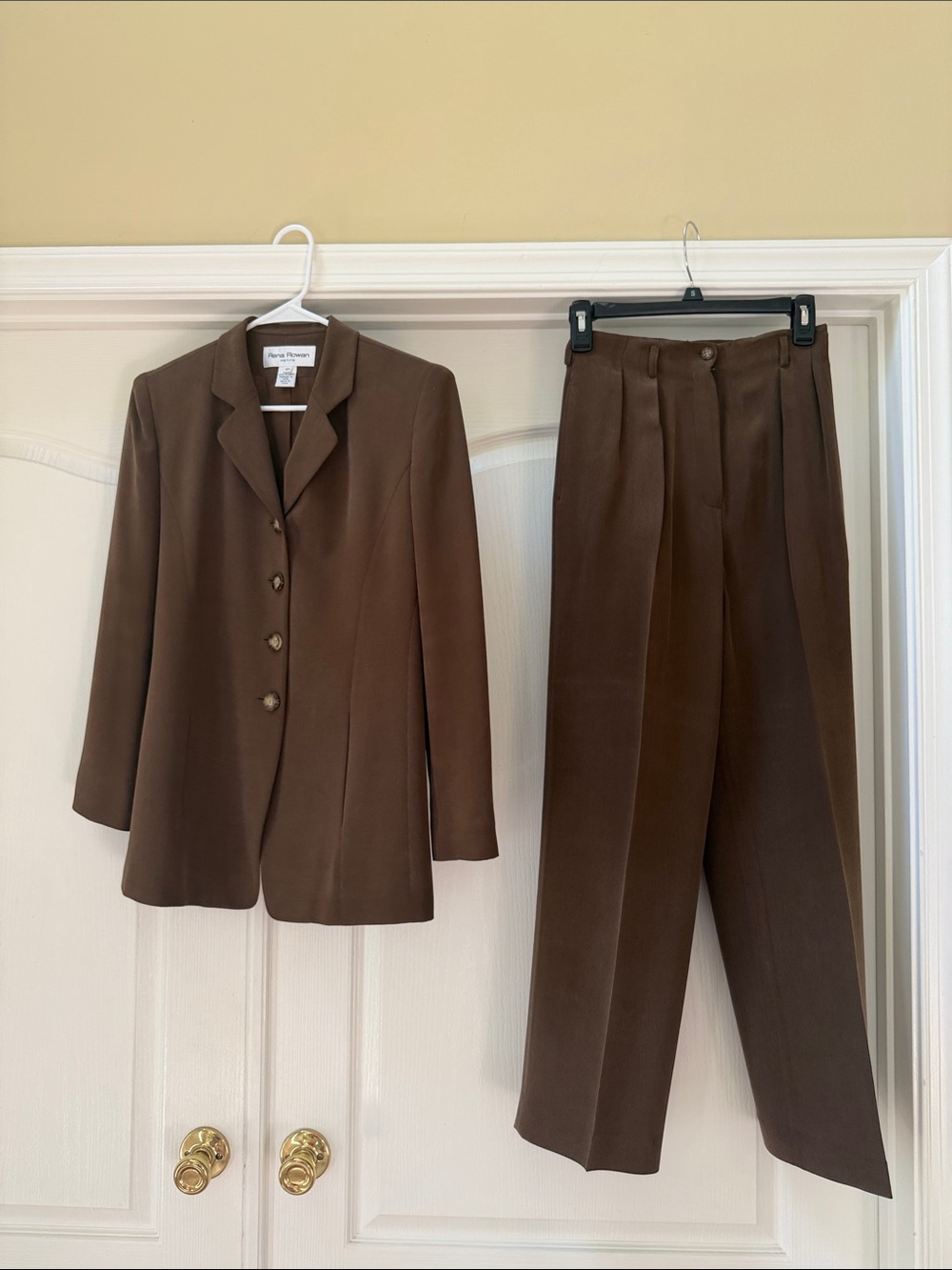 Rena Rowan Petite Chestnut Brown Blazer